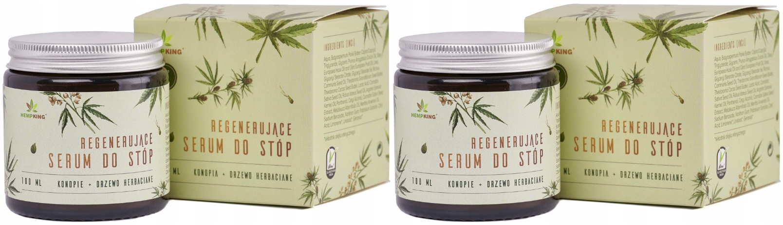 2x Konopné sérum na nohy s Cbd 100 ml Biowen Regenerace ran Oděrky