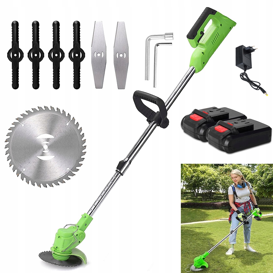 Sekačka Na Trávu Nabíjecí 21V Elektrická Sekačka Na Trávu, Teleskopická, Nastavení Úhlu