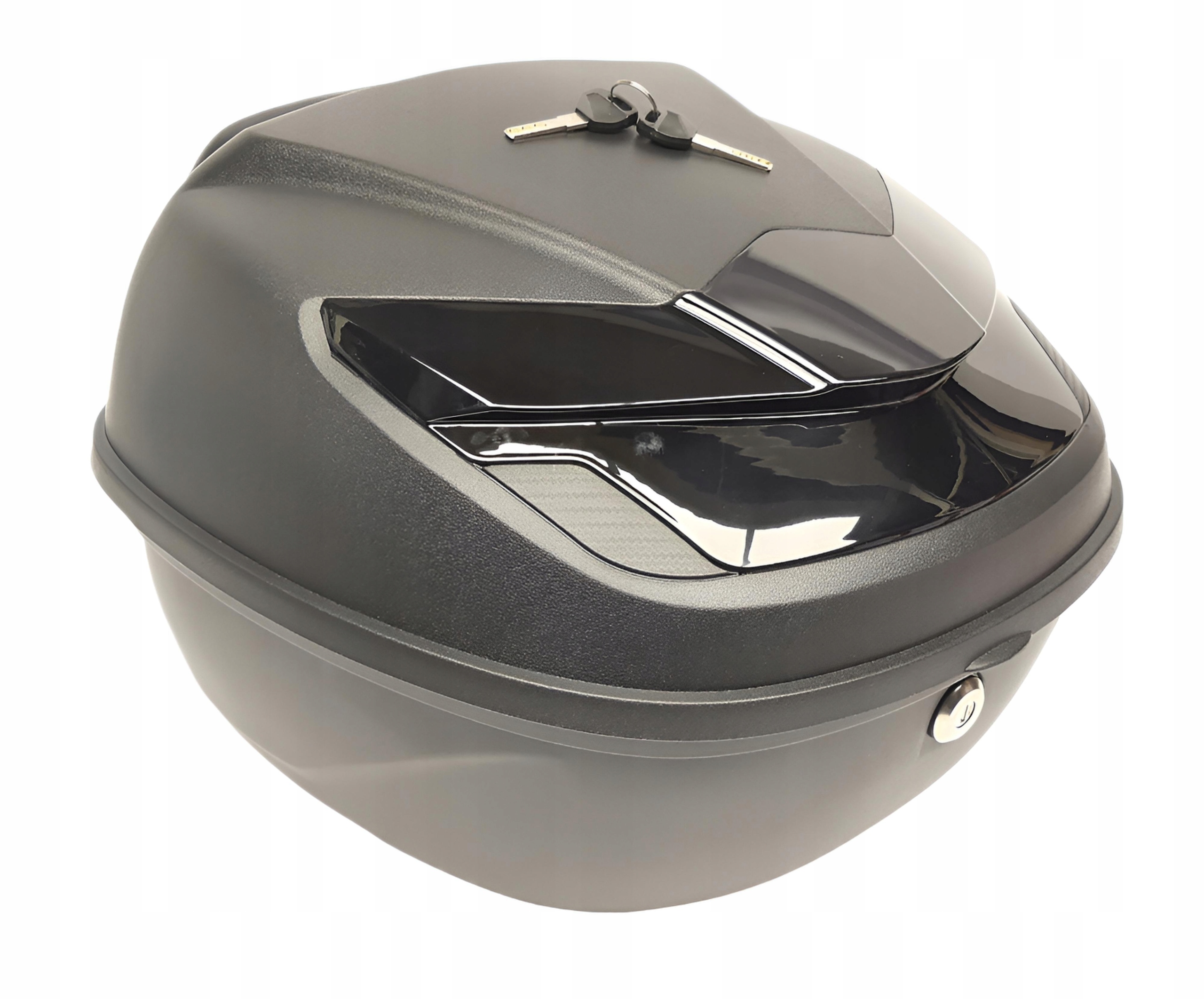 Motocyklový kufr Centrální 39L Praha Kvalita! TopX Černý 39L Deska 1 Helma