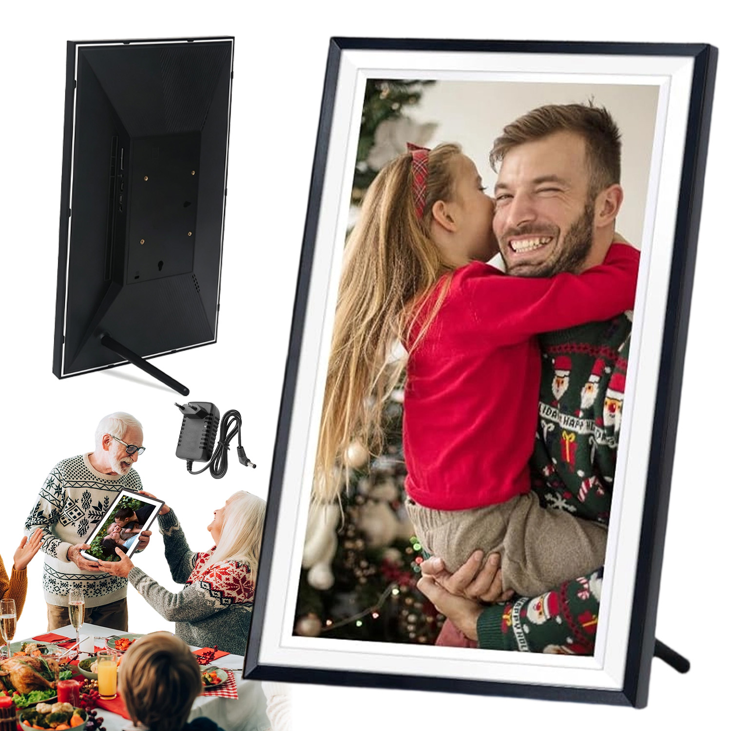 Rámeček Na Fotografie Filmy 15,6 Palců Dotyková Wi-fi Frameo Aplikace