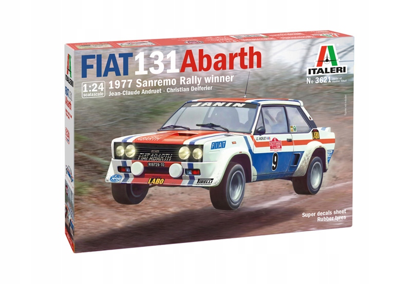 .Italeri-3621 Fiat 131 Abarth 1977 Sanremo Rally Winner