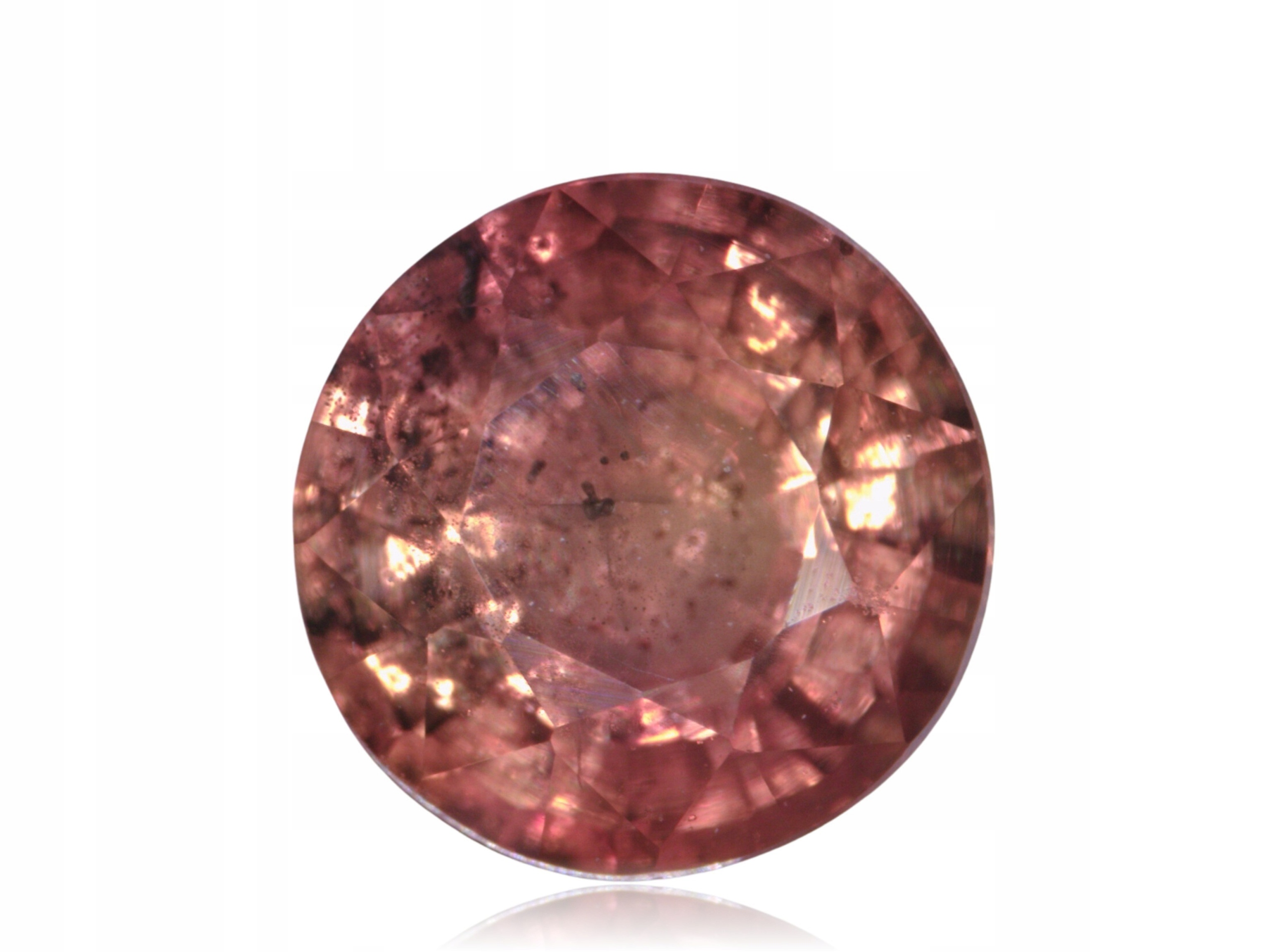 Safír 0.42ct Oranžový Kulatý eCertifikát Wbd