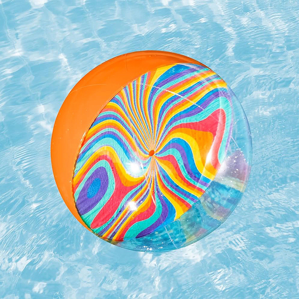 BESTWAY DUŻA DMUCHANA PIŁKA PLAŻOWA KOLOROWA NA PLAŻĘ BASEN DO BASENU 46 CM Rodzaj Plażowe