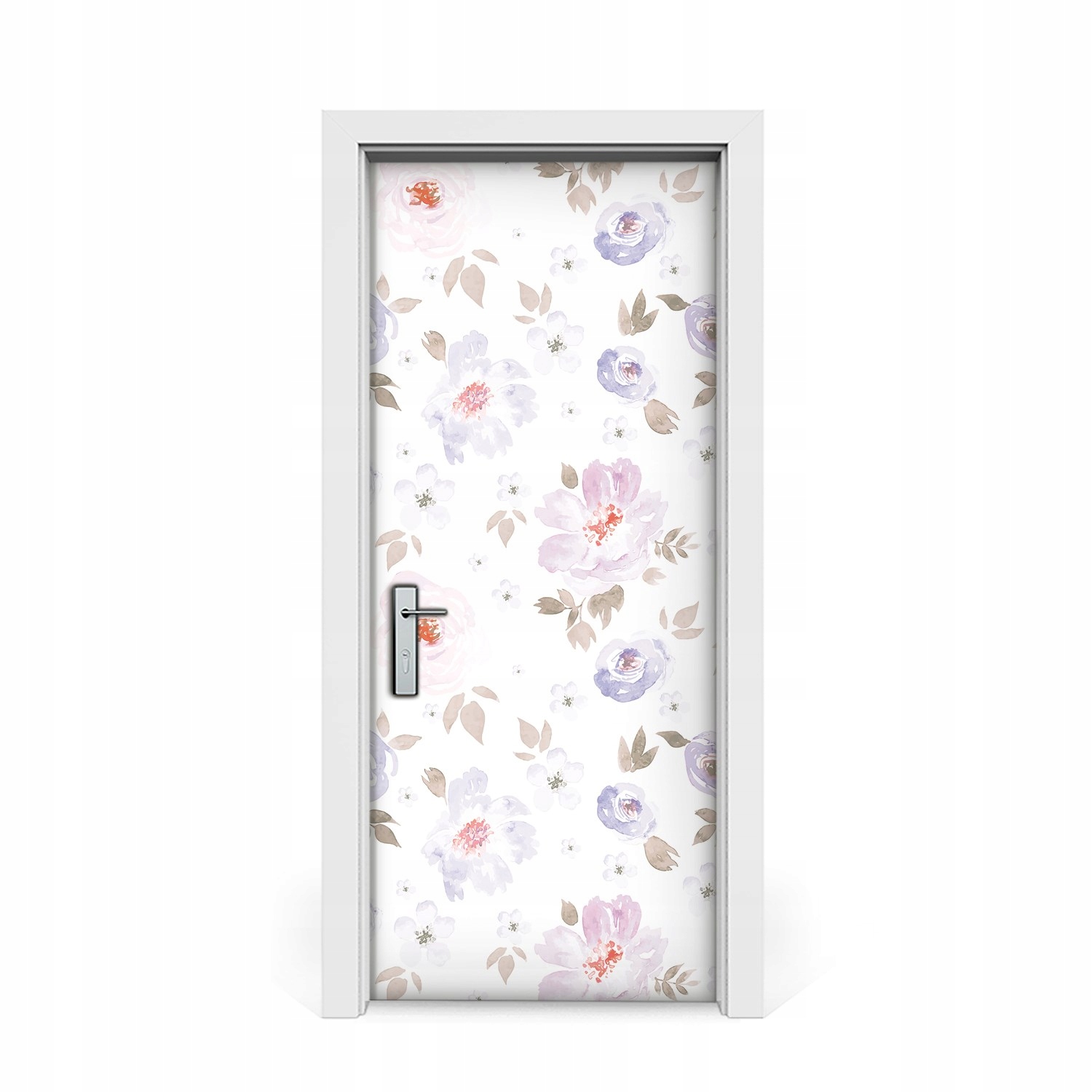 

Naklejka na drzwi okleina Pastelowe kwiaty 85x205
