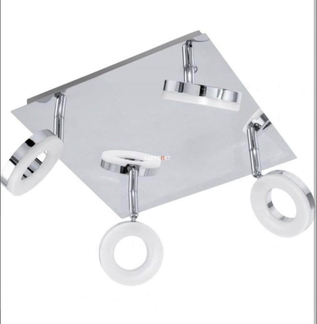 Led koupelnová lampa Stropní reflektor Spot čtvercová IP44 stříbrná