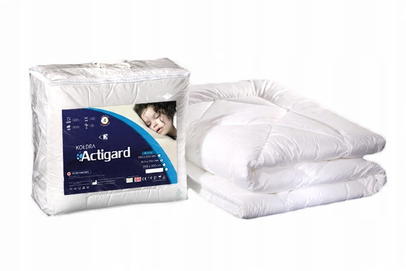 

Kołdra antybakteryjna 200x220 Actigard 1400g biała