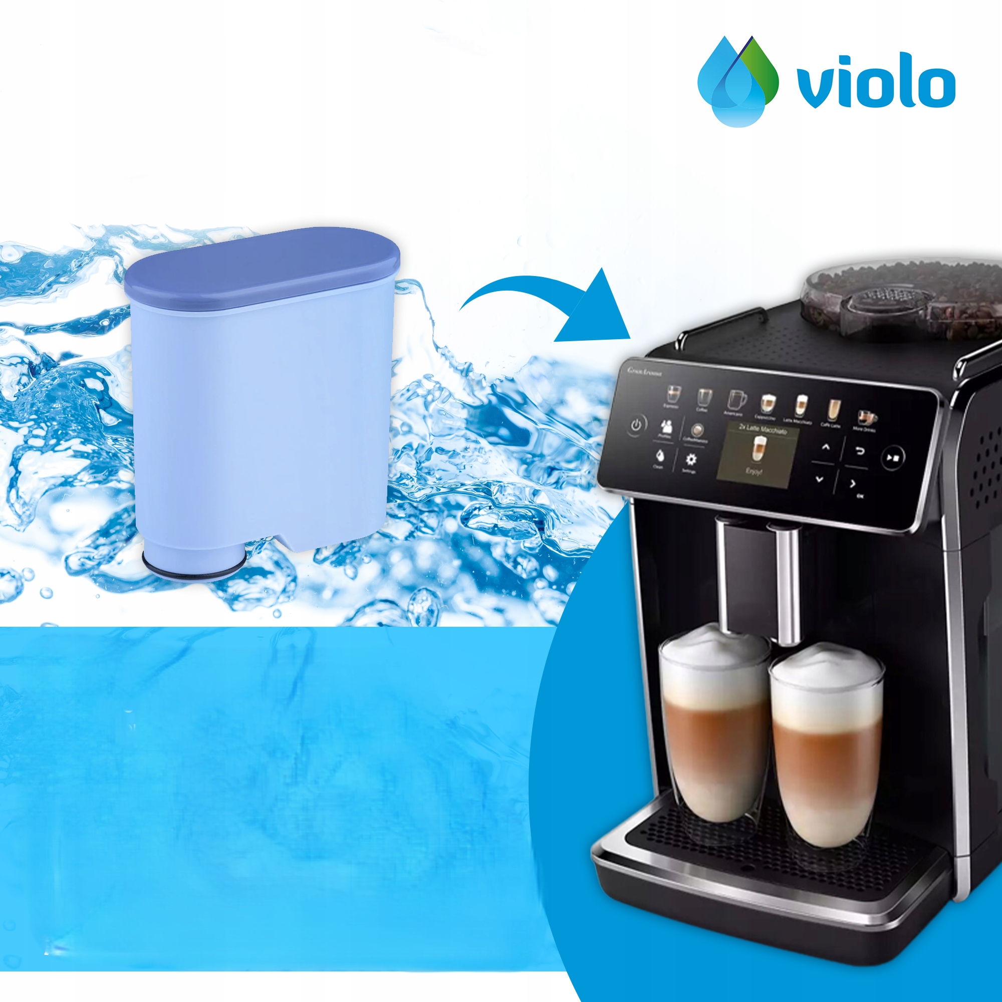 FILTR do ekspresu SAECO PHILIPS 3x zamiennik Stan opakowania oryginalne