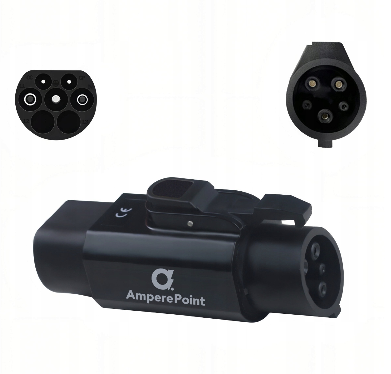 Nabíjecí adaptér Ampere Point Typ 2 (samec) pro Typ 1 (samice) 7,4 kW