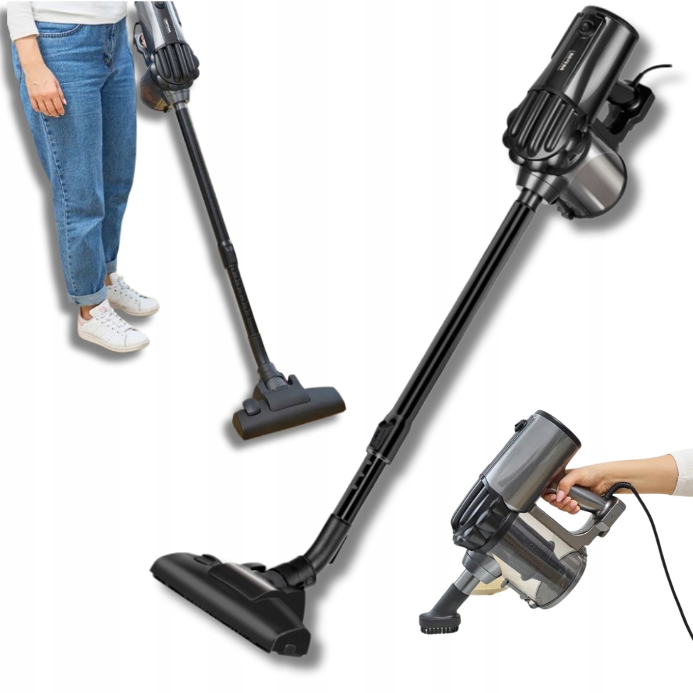 Mocný ručný vertikálny vysávač do domácnosti 600 W filter príslušenstvo Set