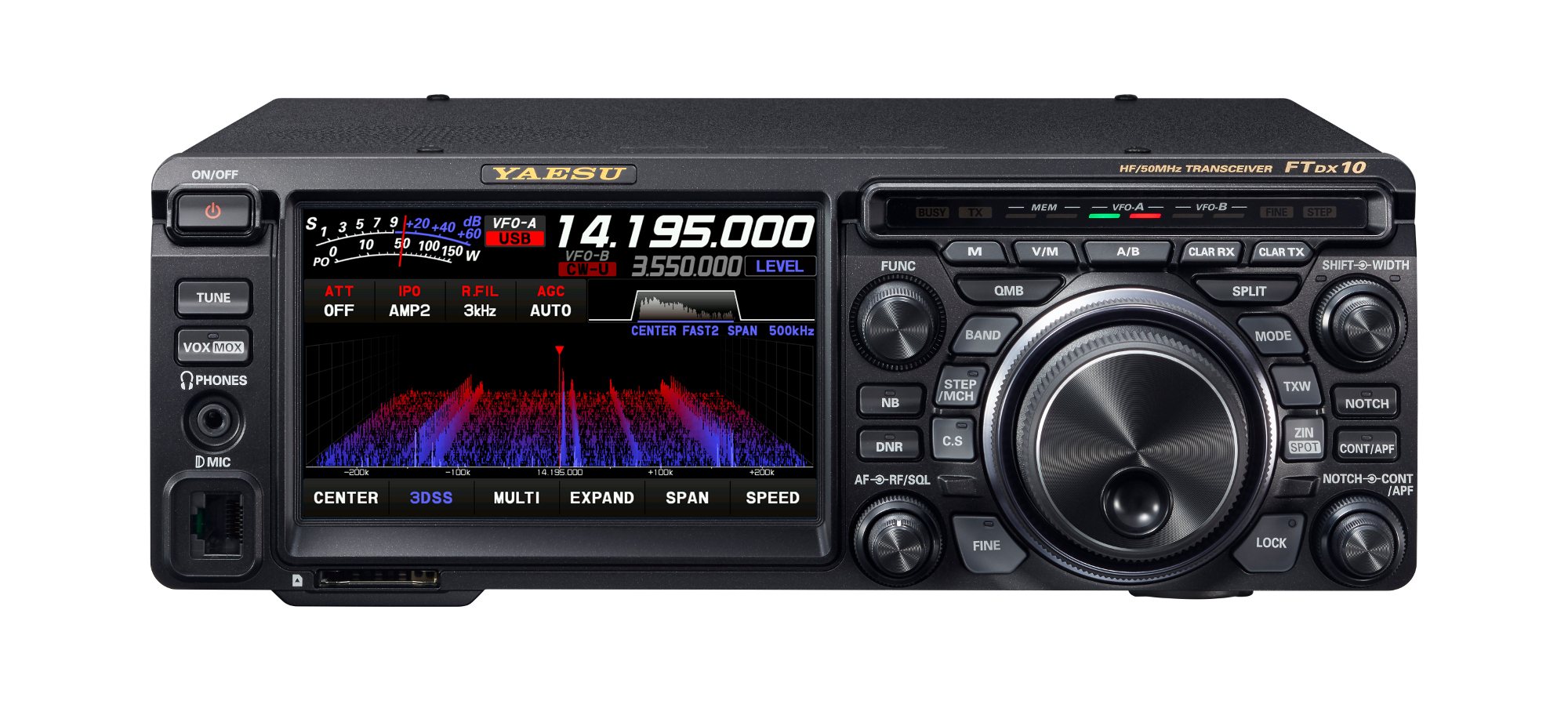 YAESU FTDX10 радиостанция любительский HF 6m СПЗ 100W