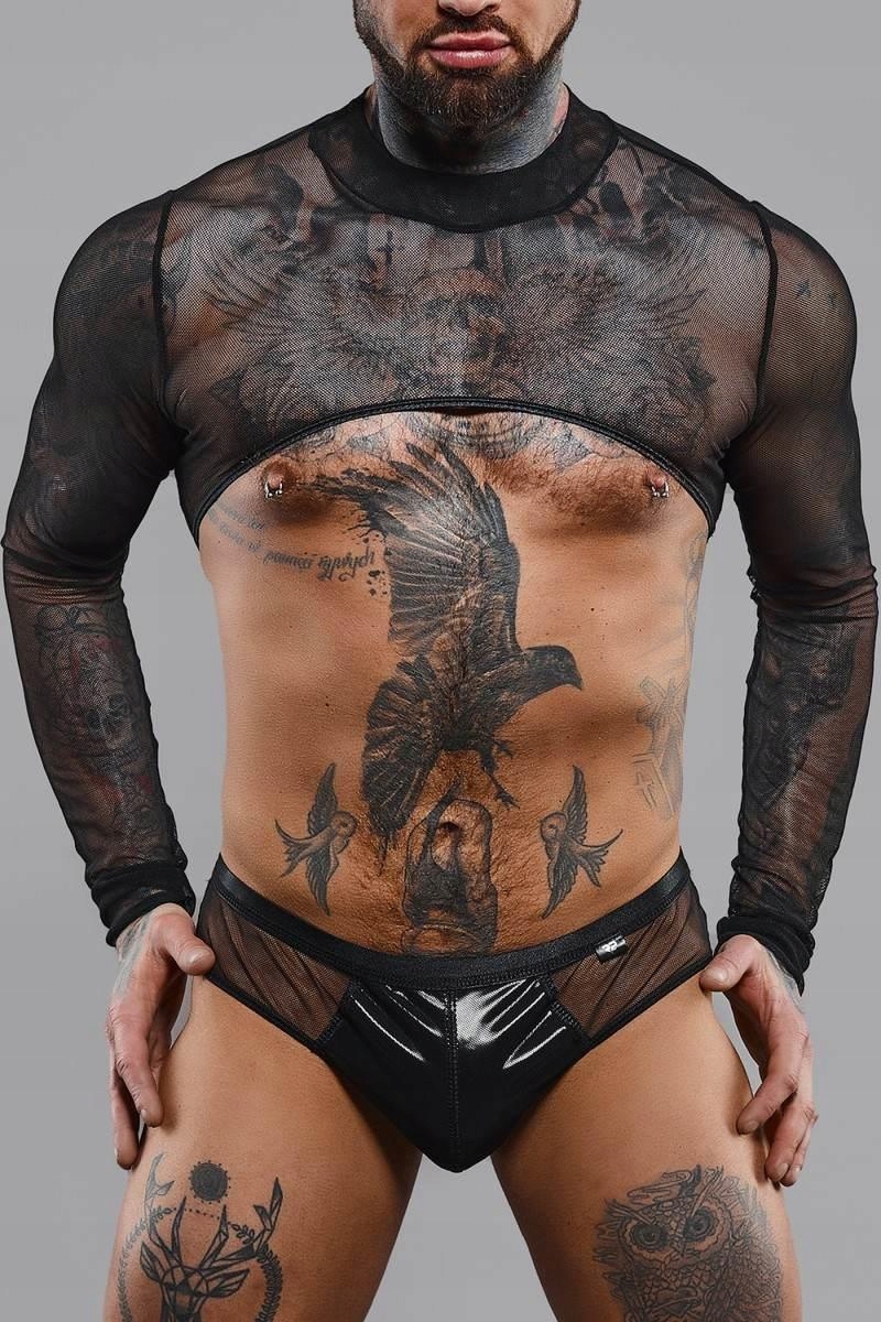 Krátký Top S Dlouhým Rukávem Sexy Dámská Klubová Halenka Velikost XL