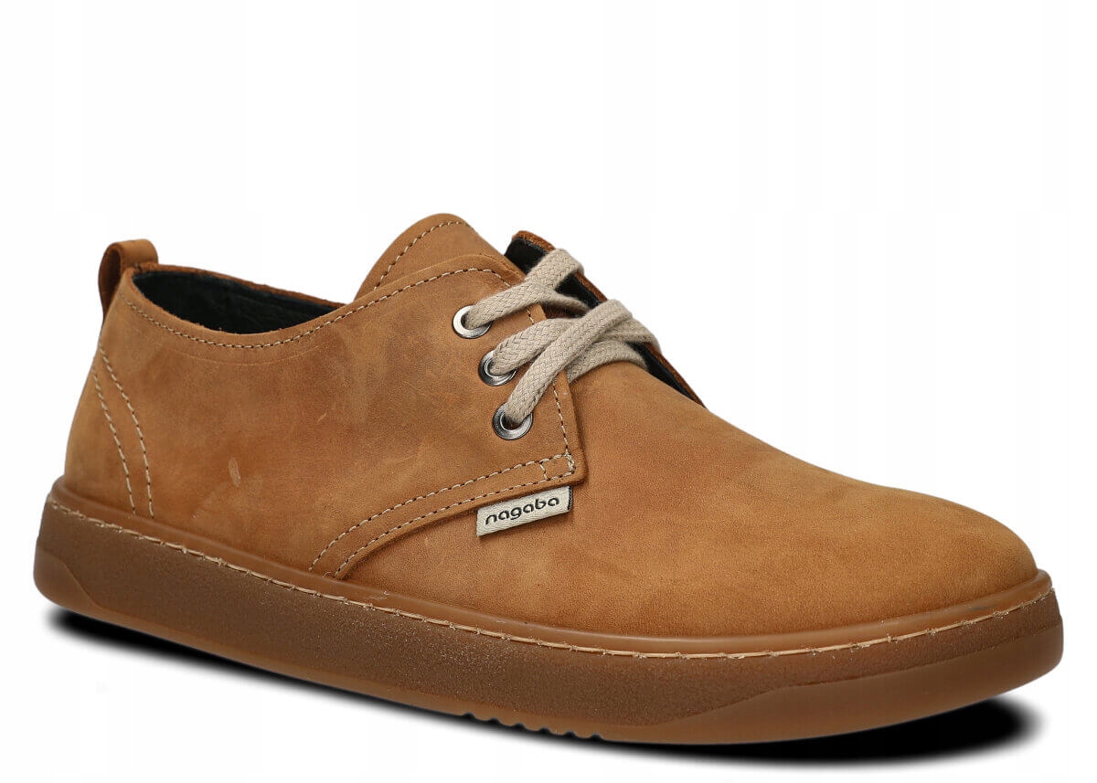 Pánské Kožené Polobotky Hnědé Nagaba 477 Široké Nohy, Pohodlné 44