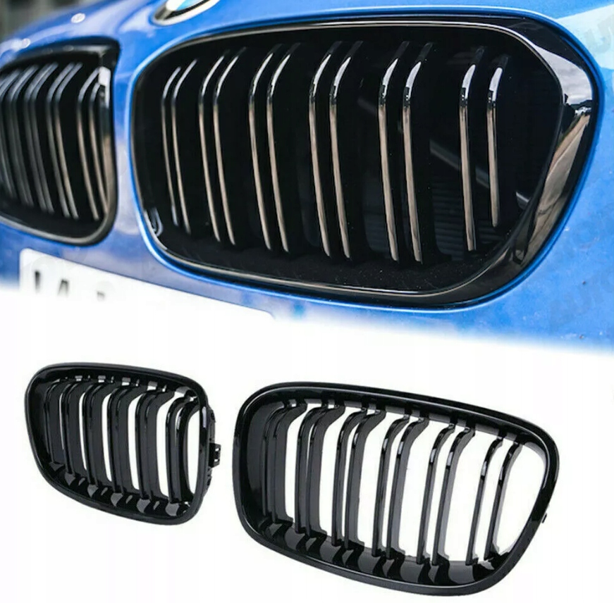 Bmw F20 F21 Předlift 2011-2014 Ledvinový gril atrapa Černý lesk M Look