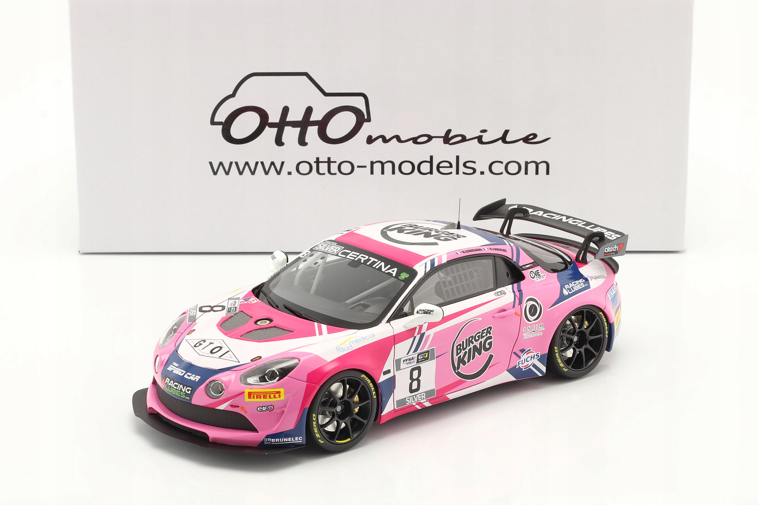 Otto Alpine A110 GT4 #8 Team Speed Car 2020 1:18