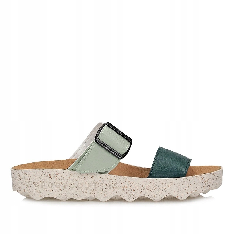 Módní nazouváky Asportuguesas Coly L Eco Leat Peacock/sage P018225015