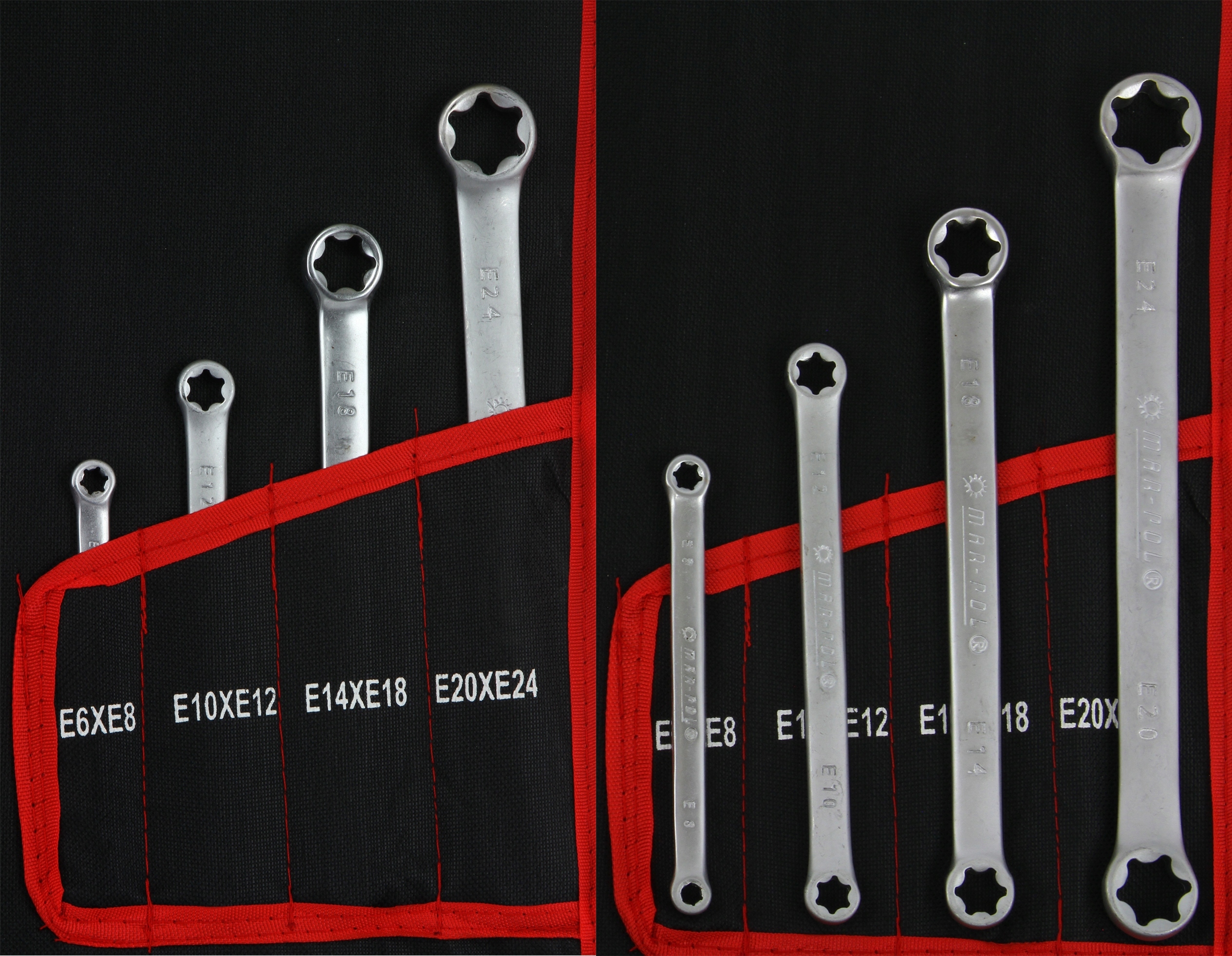 KLUCZE PLASKO OCZKOWE 6 32 TORX ZESTAW KLUCZY 47sz Producent code m58140