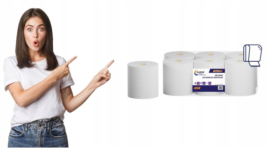 Levně Ručník Automatik Luna Kc 250 m celulóza 2 W [6]