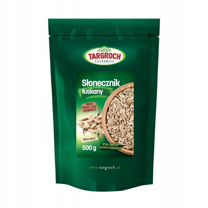 Słonecznik łuskany | 100% naturalny | 500 g | Targroch