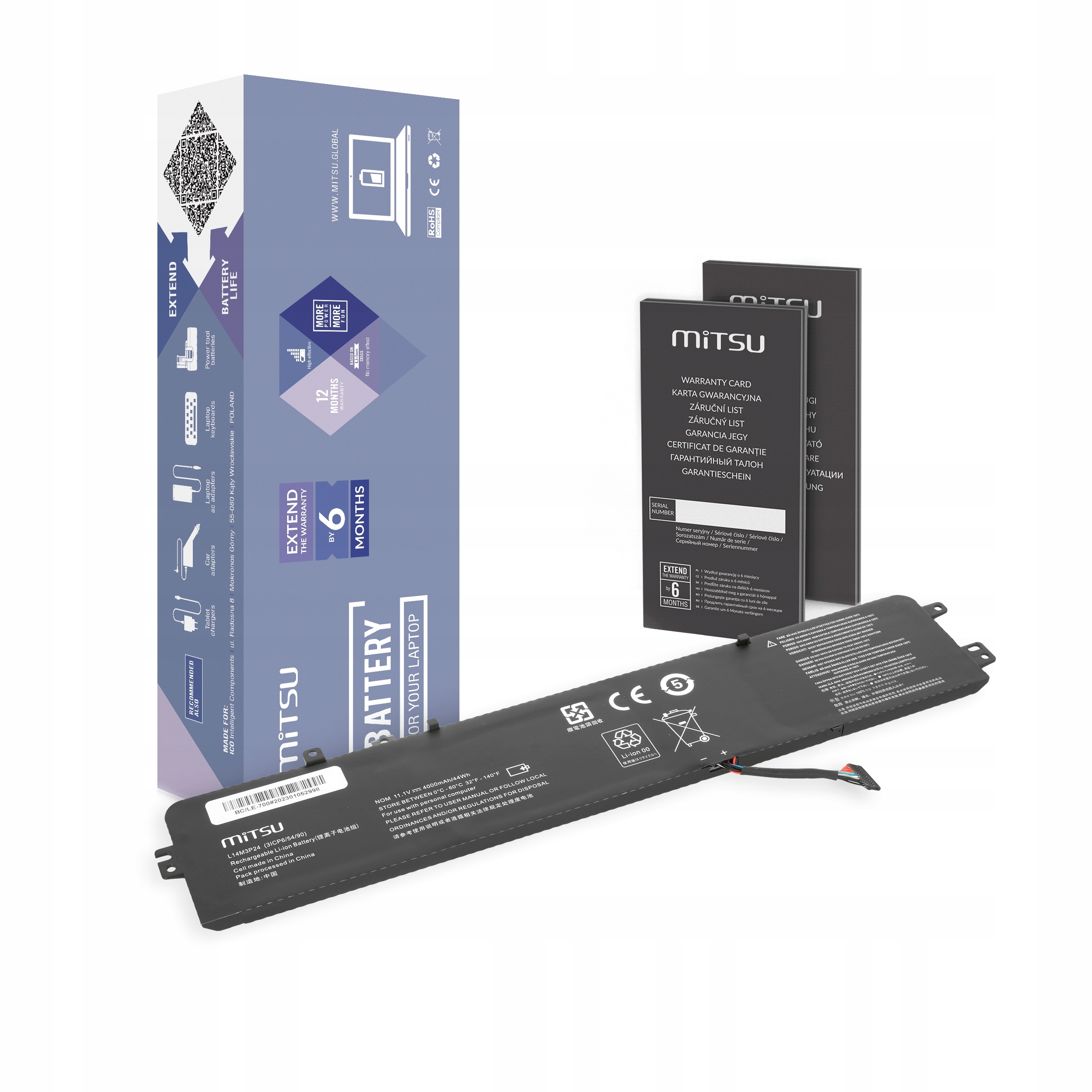

Bateria L14M3P24 L14S3P24 do Lenovo 700-15 Y520