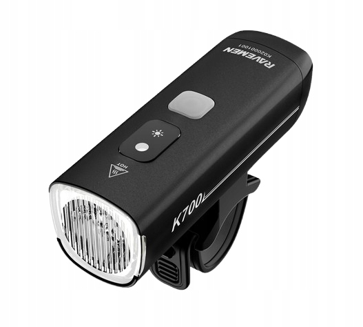 Přední cyklistická lampa Ravemen K700 Ai Powered Light, umělá inteligence