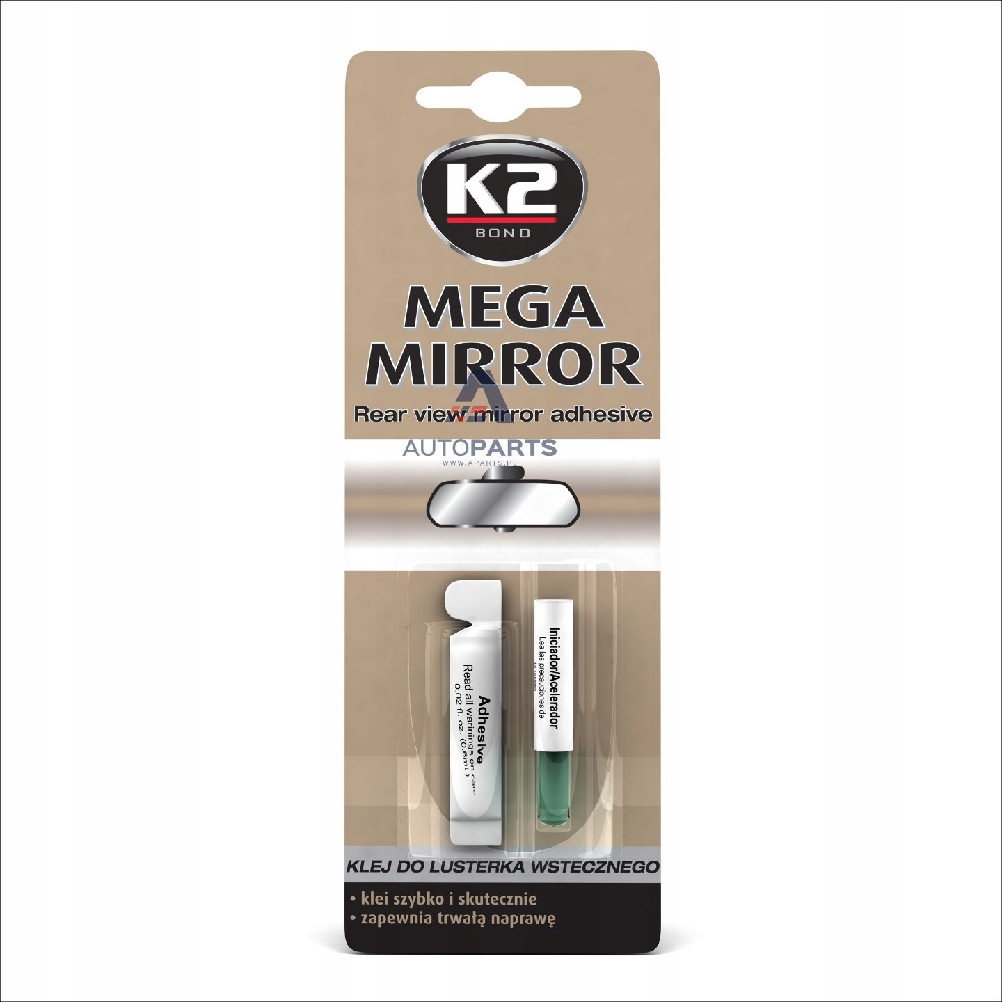 

Klej do lusterka wstecznego K2 Mirror 0,6 ml