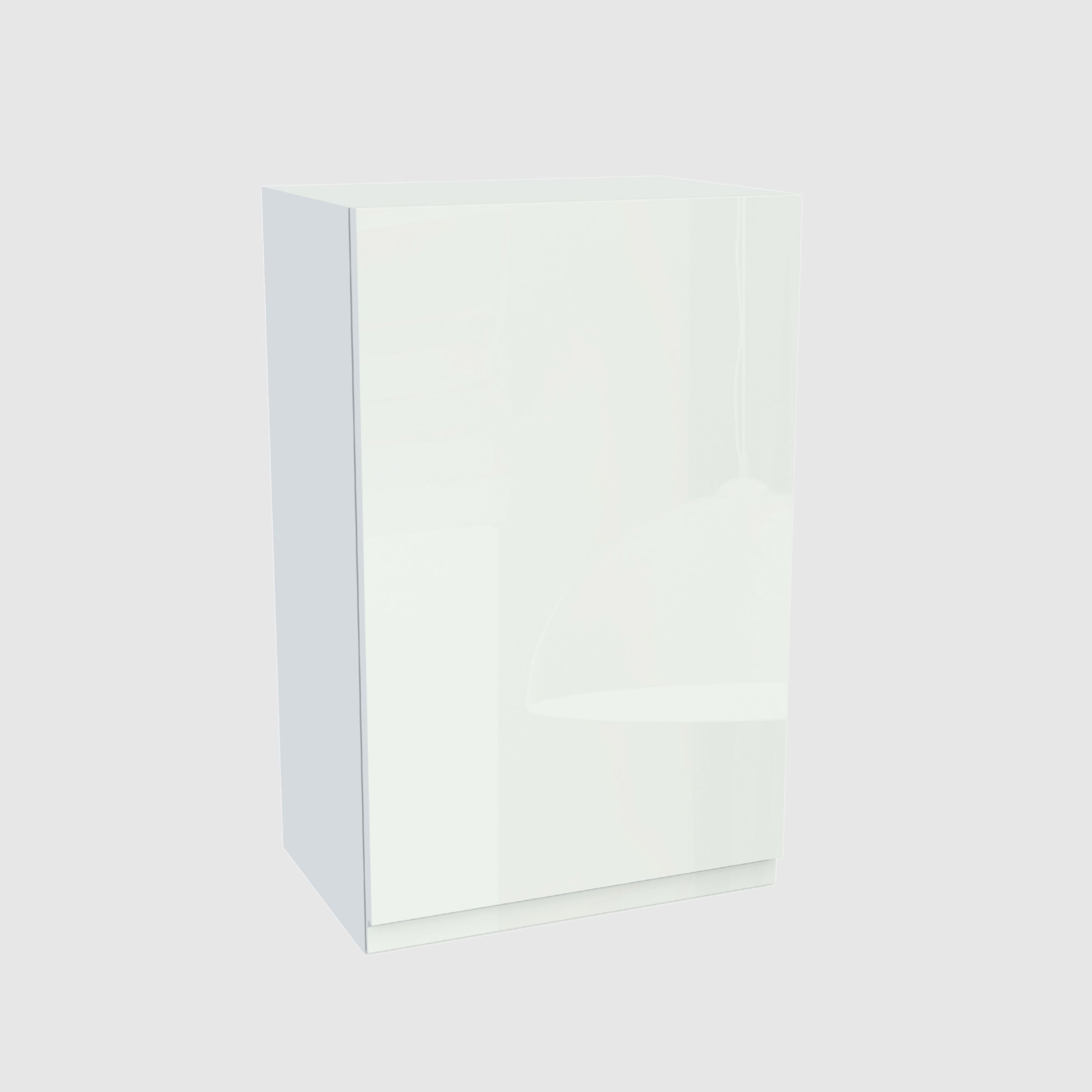 Horní skříňka 45/72 Frezo Bílá přední Bezúchytková Bílá Akryl Lesk