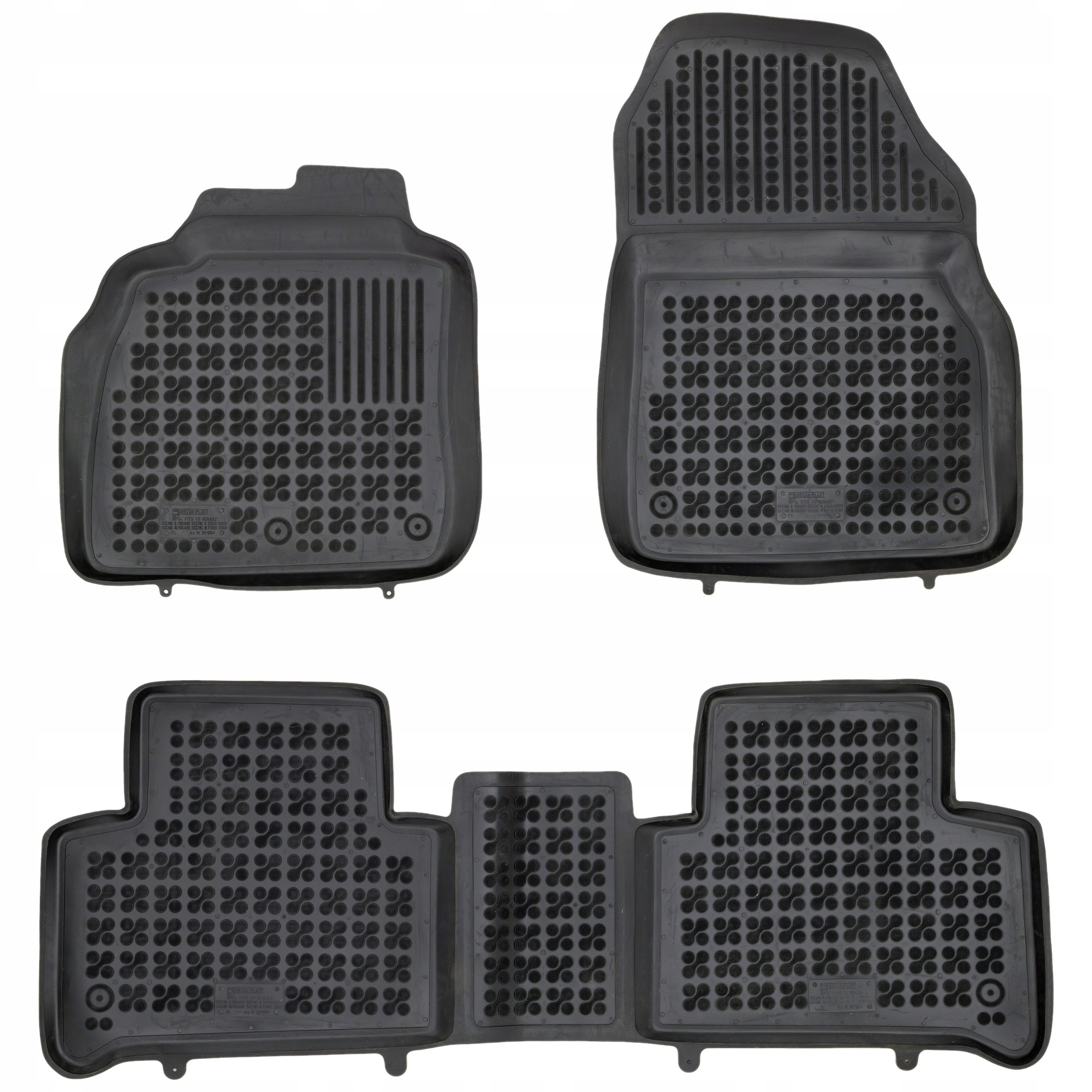 Černé koberce pro Renault Grand Scenic II 2003-2009