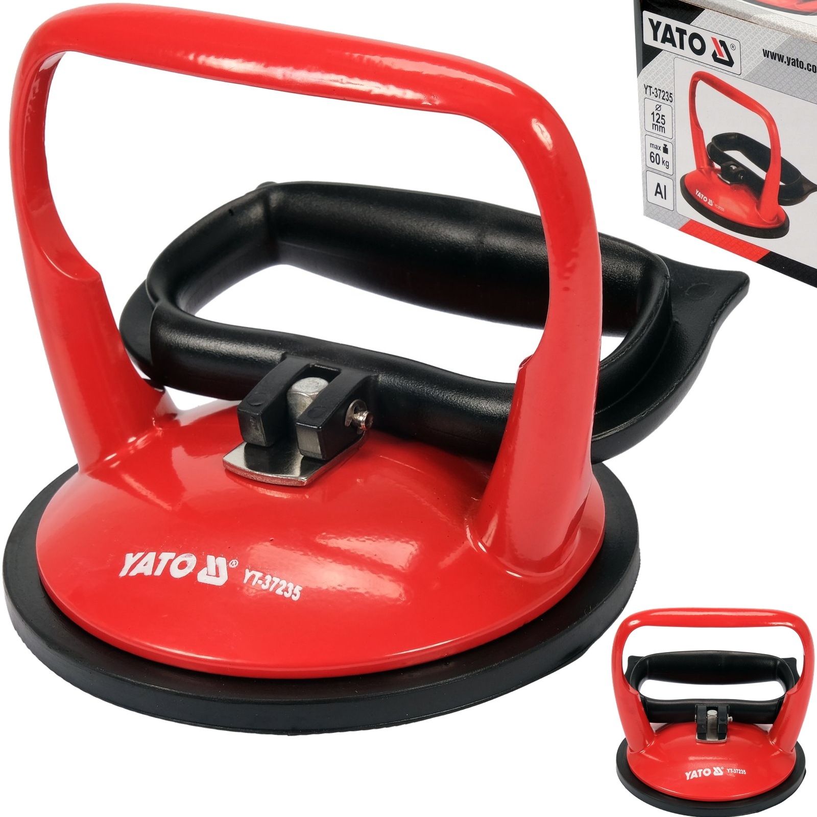 Uchwyt Przyssawka Do Szyb Blach Płyt Fi 125MM 60KG