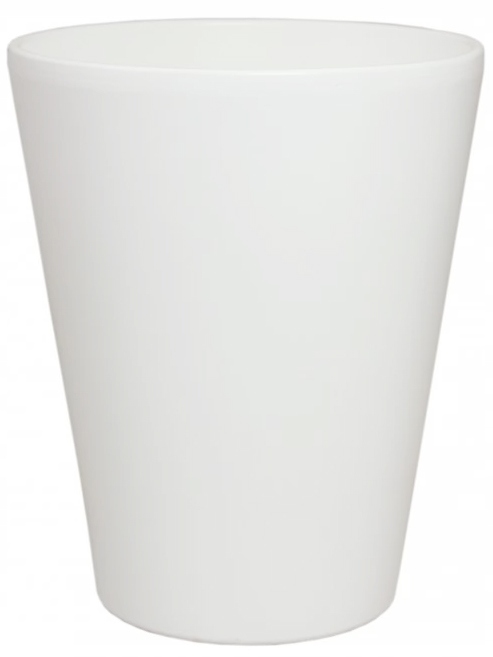 

Doniczka Osłonka Ceramiczna Biała Połysk Storczyk