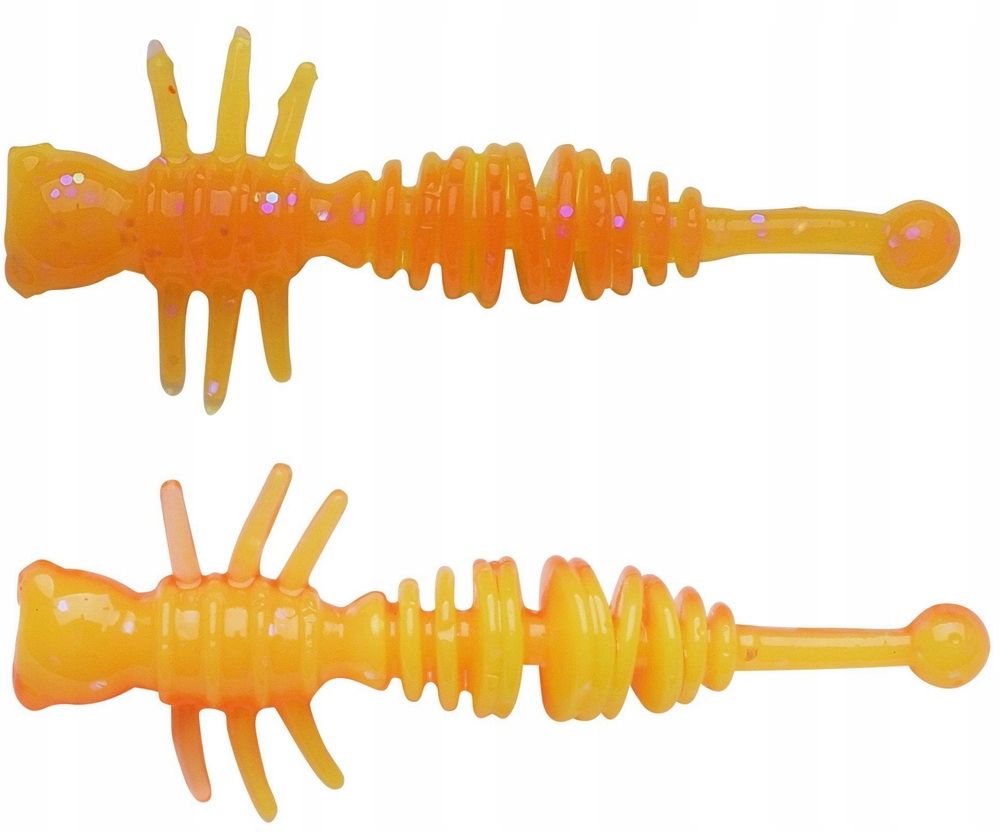 Berkley PowerBait Larvae 4cm Fluo Orange Sunshine Yellow Op.12szt. /1621115