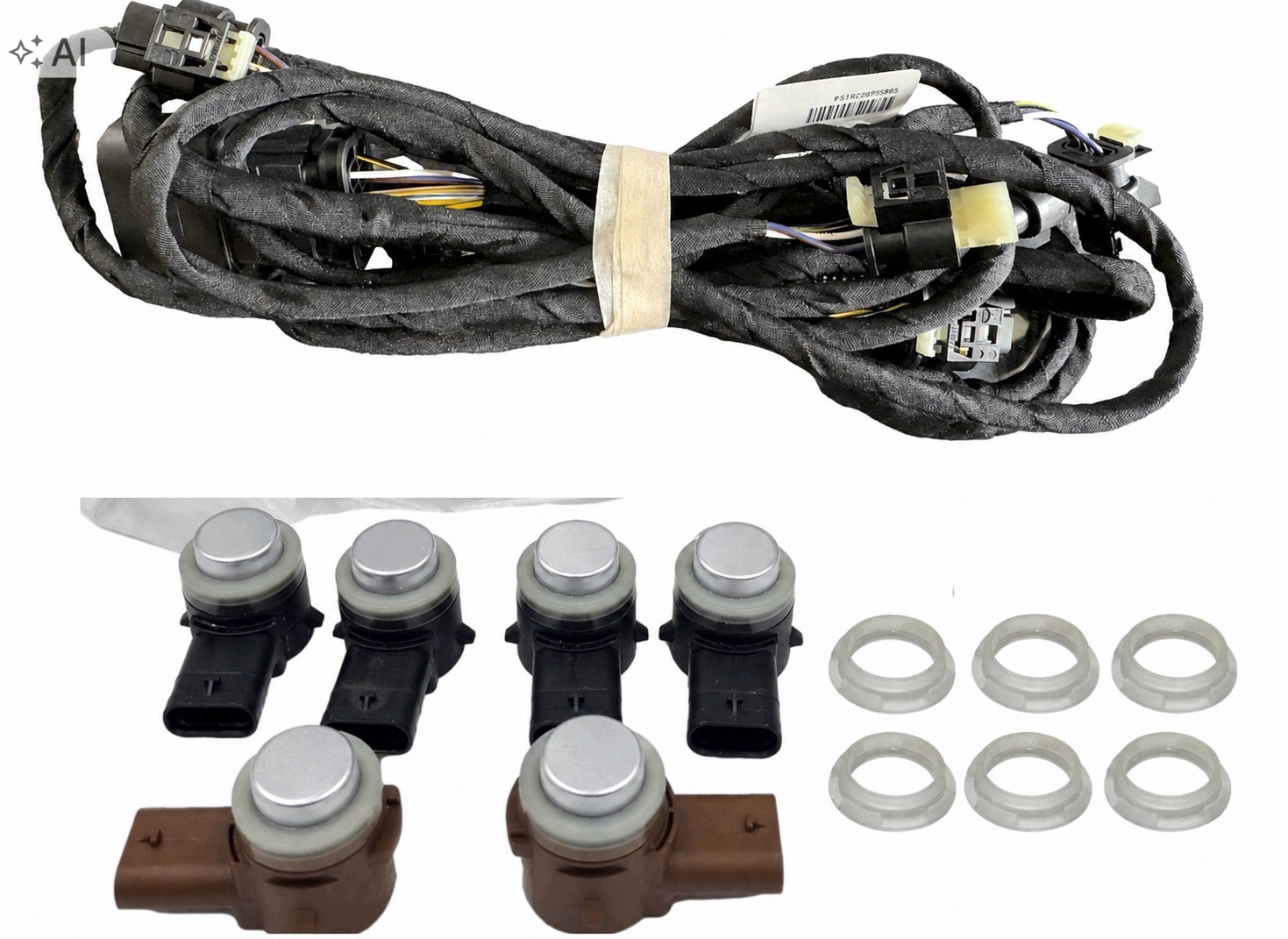 Instalace senzorů Pdc Vito W447 A4475409250 V-třída přední barva 922 stříbrná
