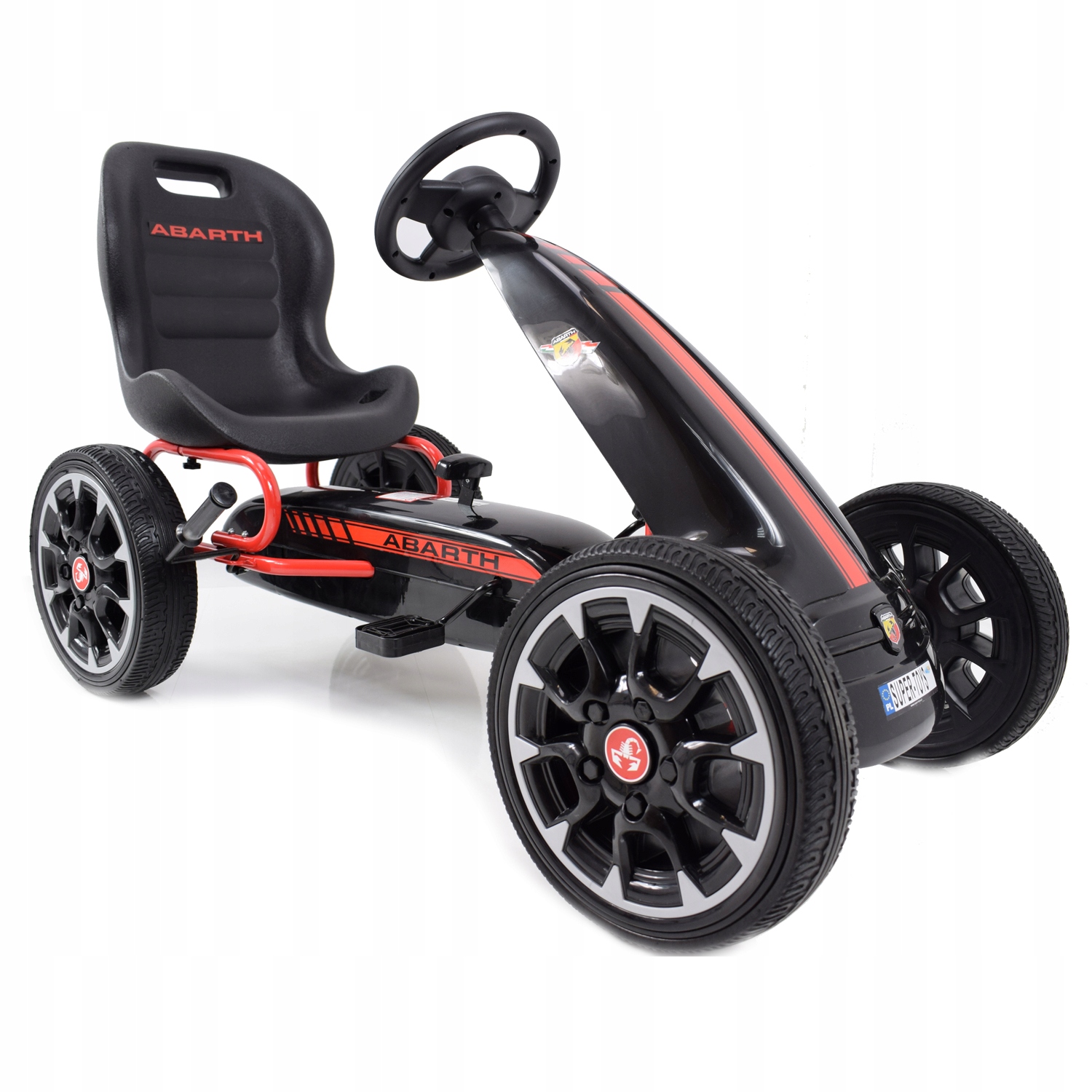 Wielki Licencjonowany Gokart Fiat Abarth Koła Eva Jakość /PB9388A