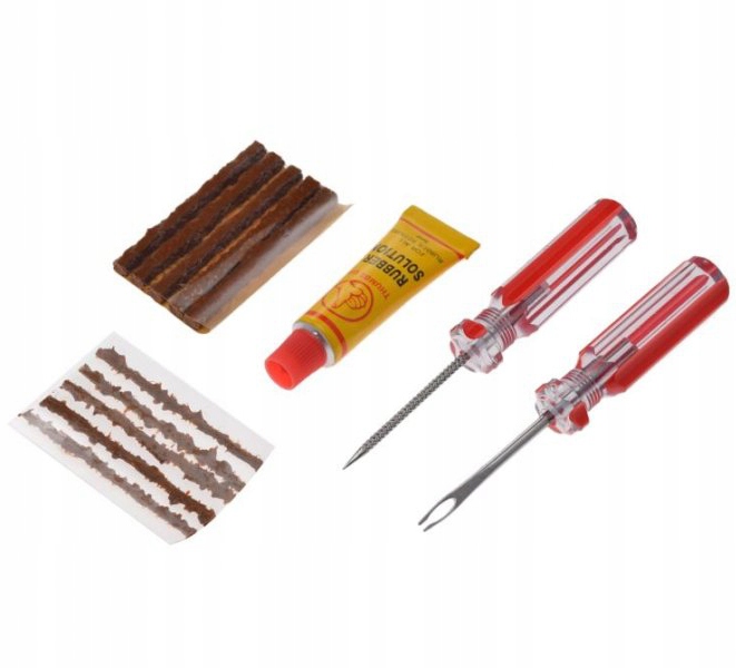 

Podróżny zestaw naprawczy koła z sznurami mały