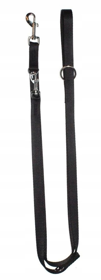 

Smycz Przedłużana Z Taśmy 2,5cm/120-220cm Czarna