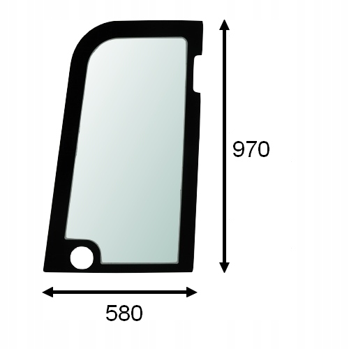 Szyba drzwi górna JCB 15C-1 16C-1 18Z-1 19C-1