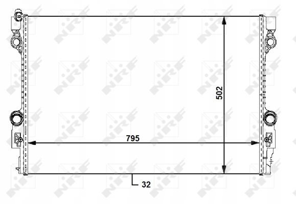 РАДИАТОР ВОДЫ NRF 59172