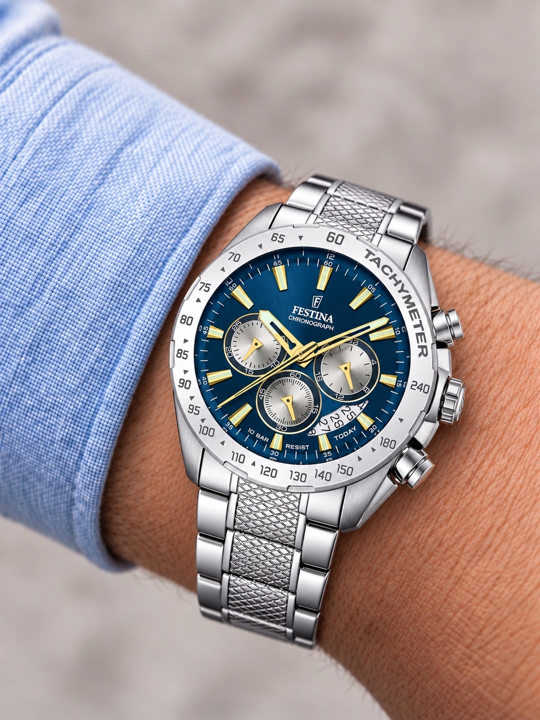 Pánské Hodinky Festina Timeless Chrono F20668/5 45,00 mm 10ATM