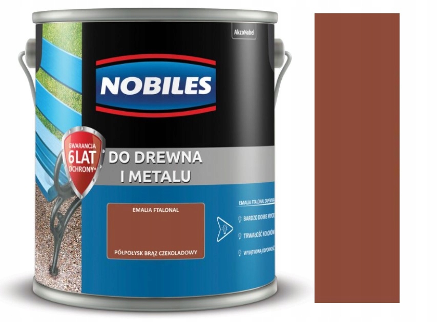 

Nobiles Ftalonal Drewno Metal 5L Brąz Czekoladowy