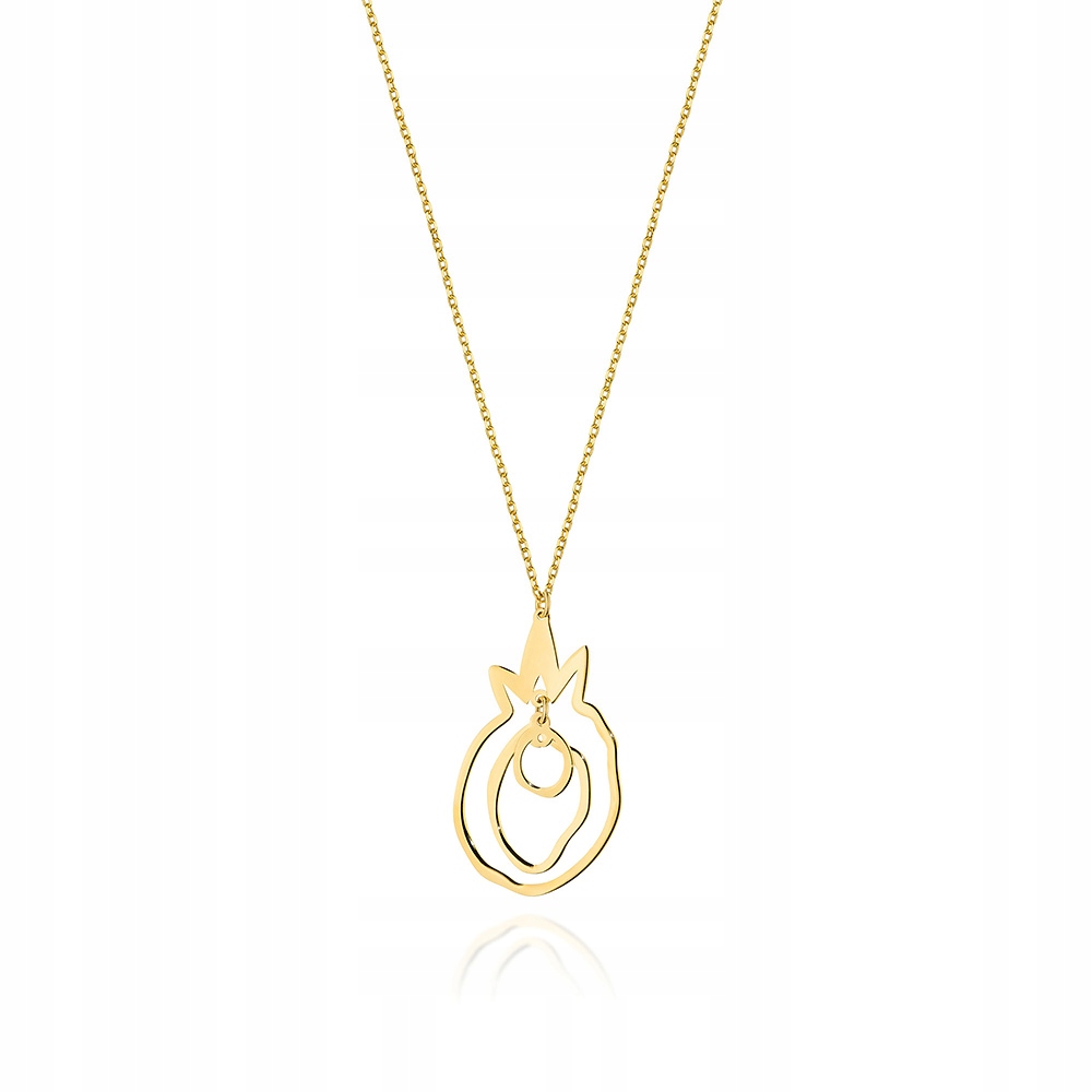 

Złoty Naszyjnik Celebrytka 585 Geometryczny Ananas