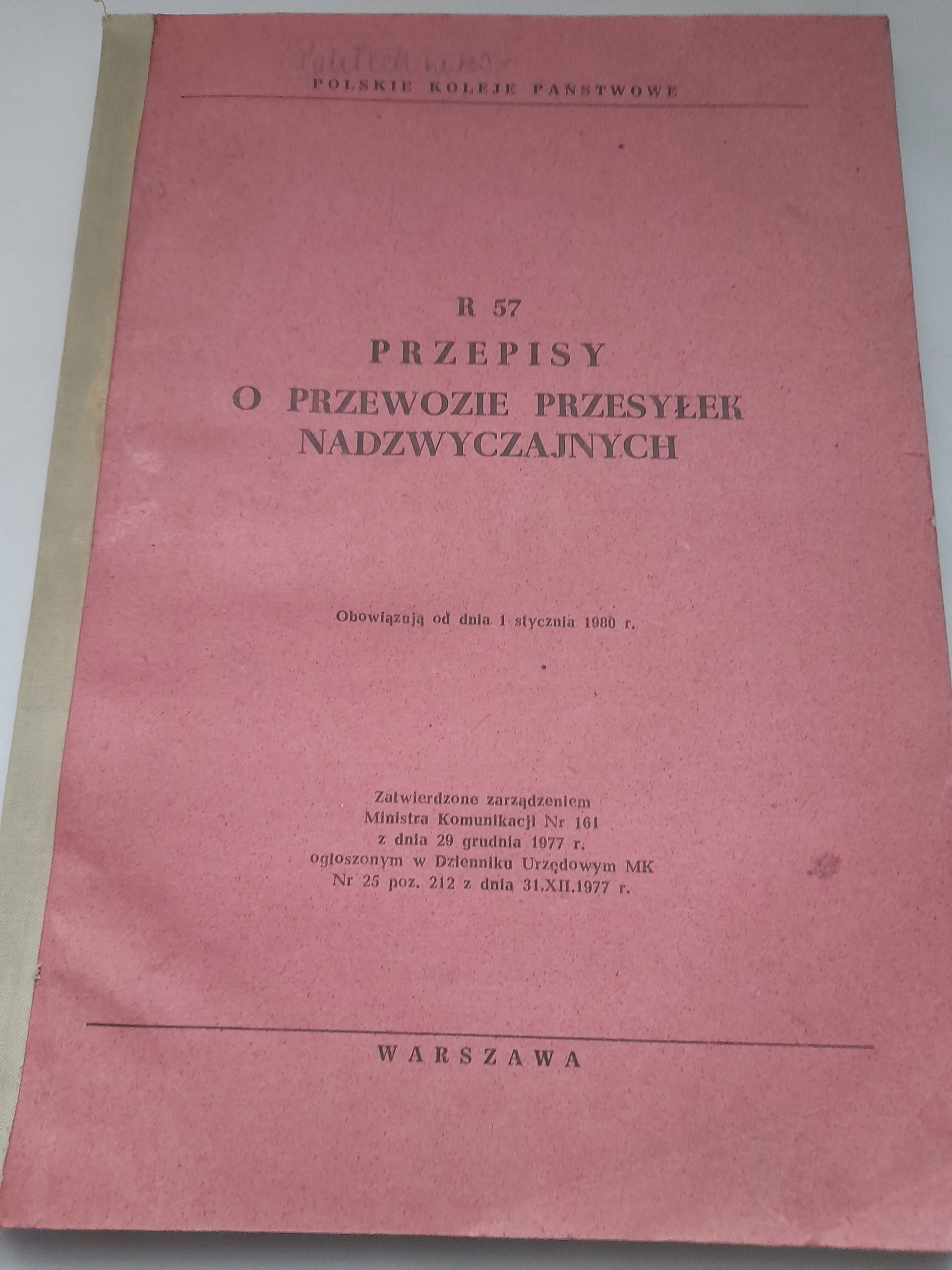 PRZEPISY O PRZEWOZIE PRZESYŁEK NADWYCZAJNYCH