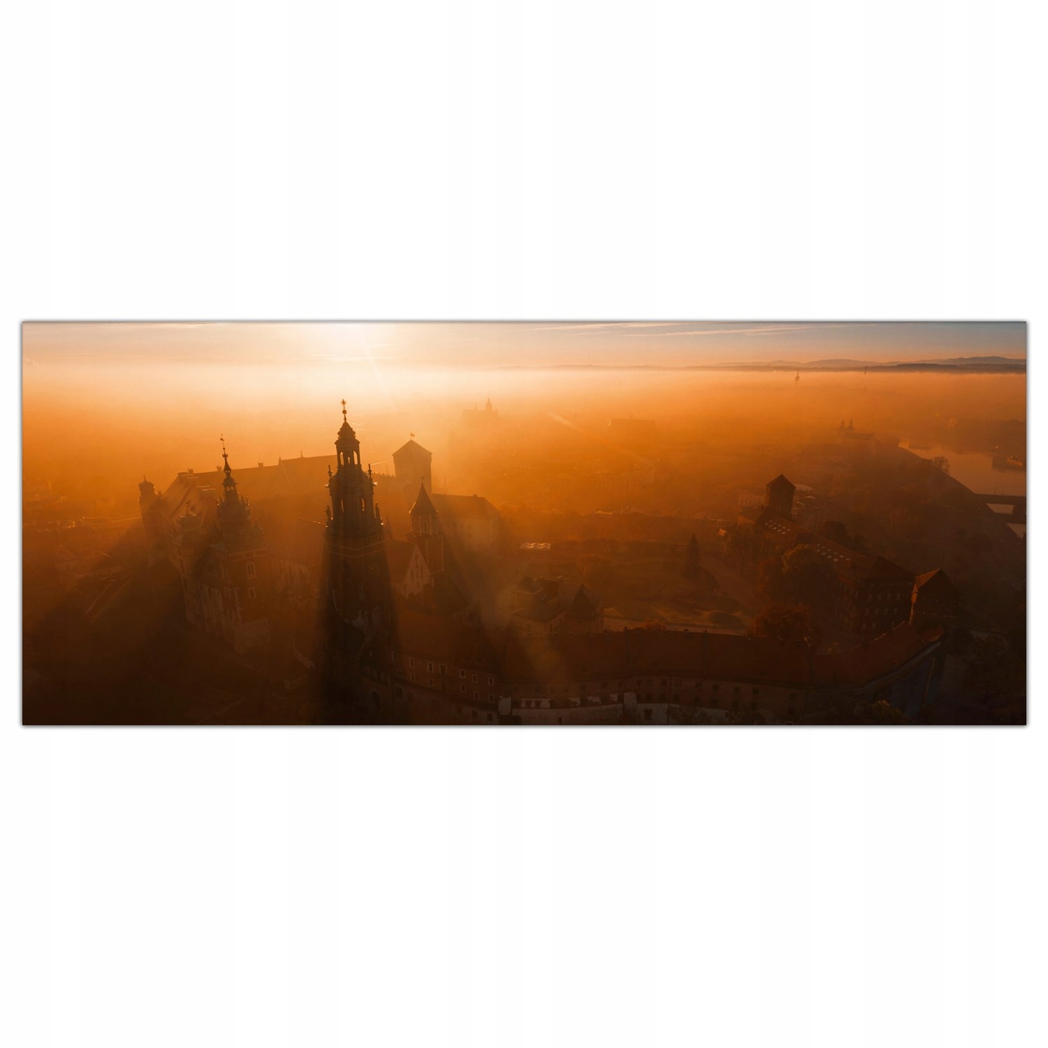 

Obraz Szklany Foto-obraz Zamek Mgła Forteca 125x50