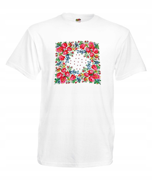 

S Koszulka Męska Folkowe Wzory Sowy Folk Serce