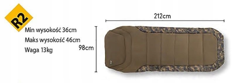 Łóżko Fox R2 Camo Bedchair Standard Marka FOX