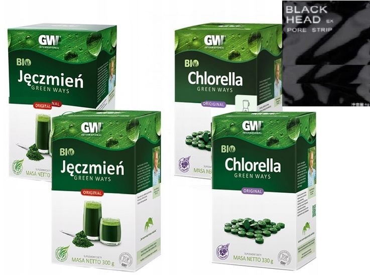 Jęczmień w proszku i Bio chlorella Green Ways pakiet Zielonki