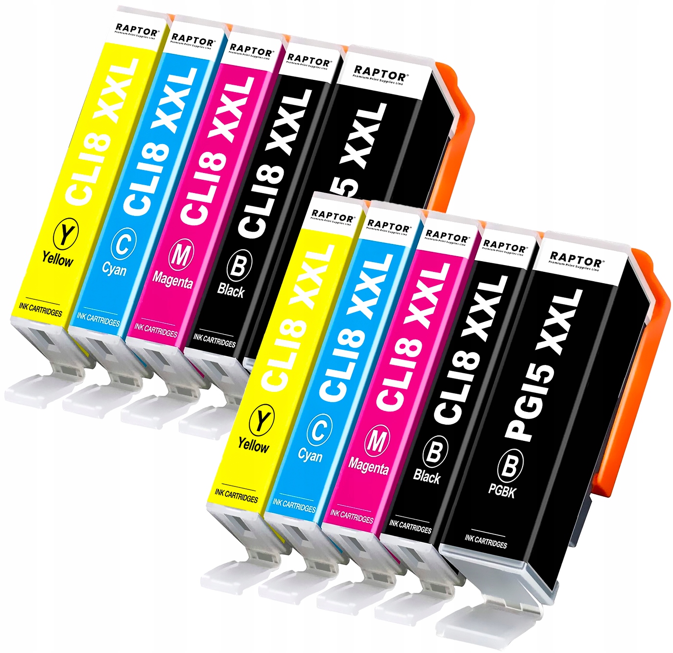 

10x Tusz do Canon Pixma IP4500X MP530 MP970 IP3300