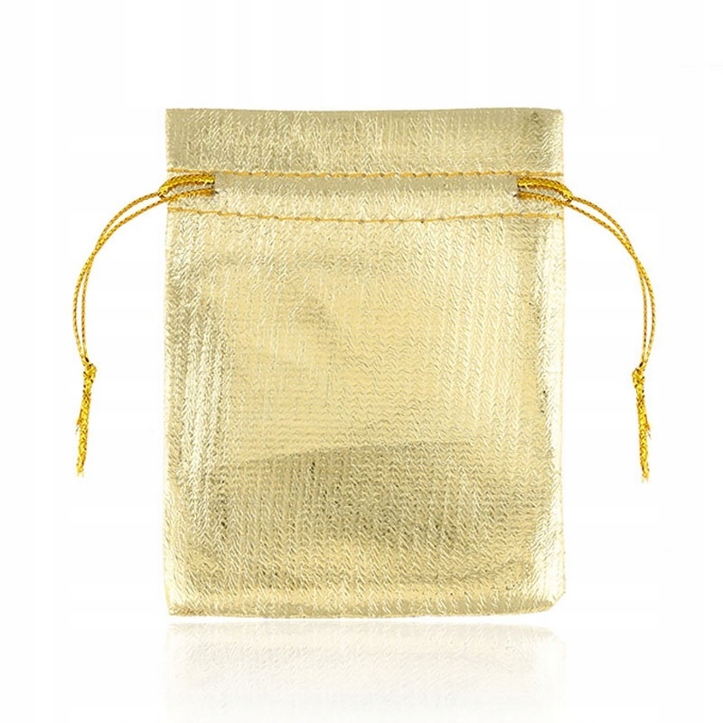 

Złote Woreczki z Organzy 9x7 cm 5 szt.