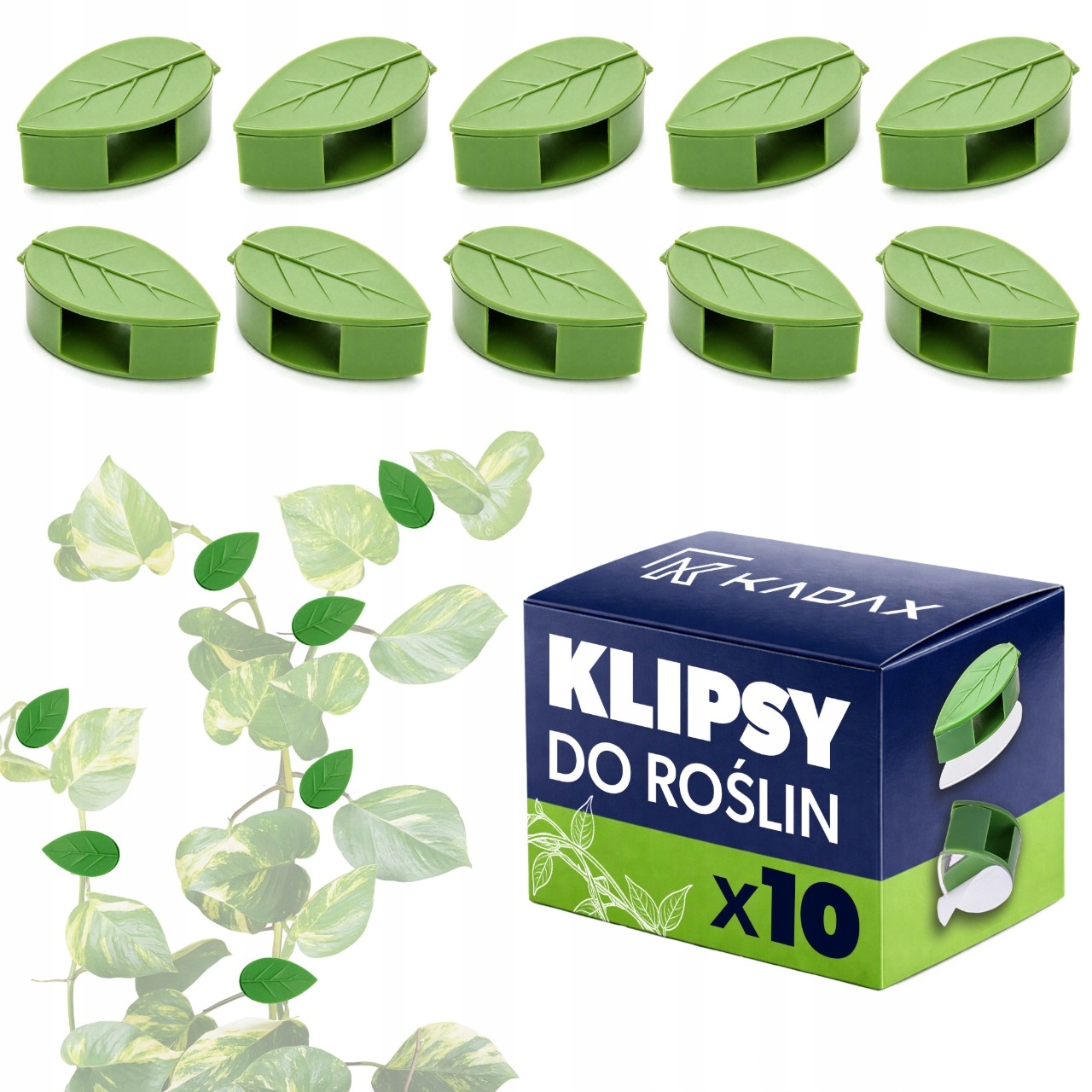 10 SZT KLIPSY ZAPINKI DO MOCOWANIA ROŚLIN PĘDÓW FASOLI ŁODYG SPINKI SPINKA