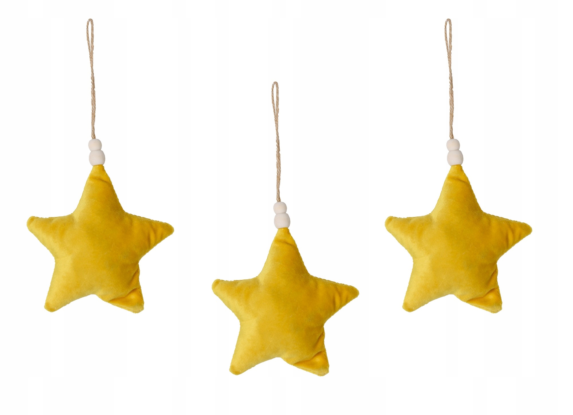 

Zawieszki Pluszowe Żółte Gwiazdki Komplet 3SZT.