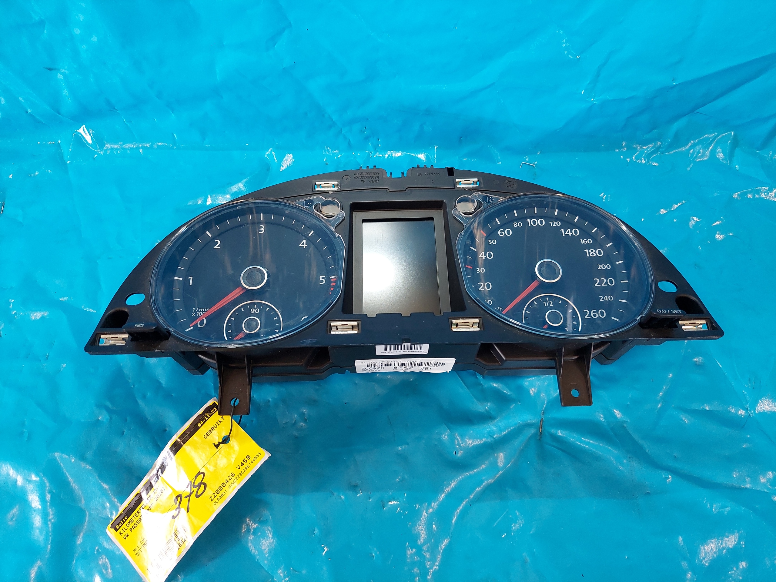 dials clock PASSAT B6 2.0 TDI 3C0920872G