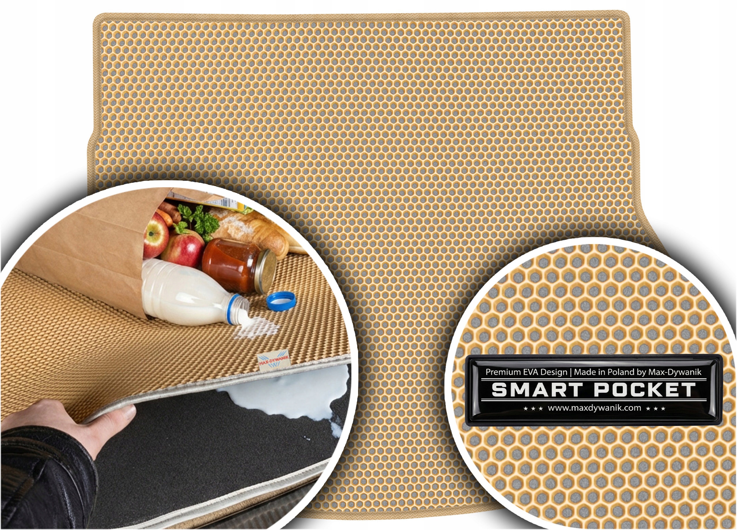 Hyundai i30 II Kombi Sw 2012-2017 Vložka do kufru Eva Smart Pocket Béžová